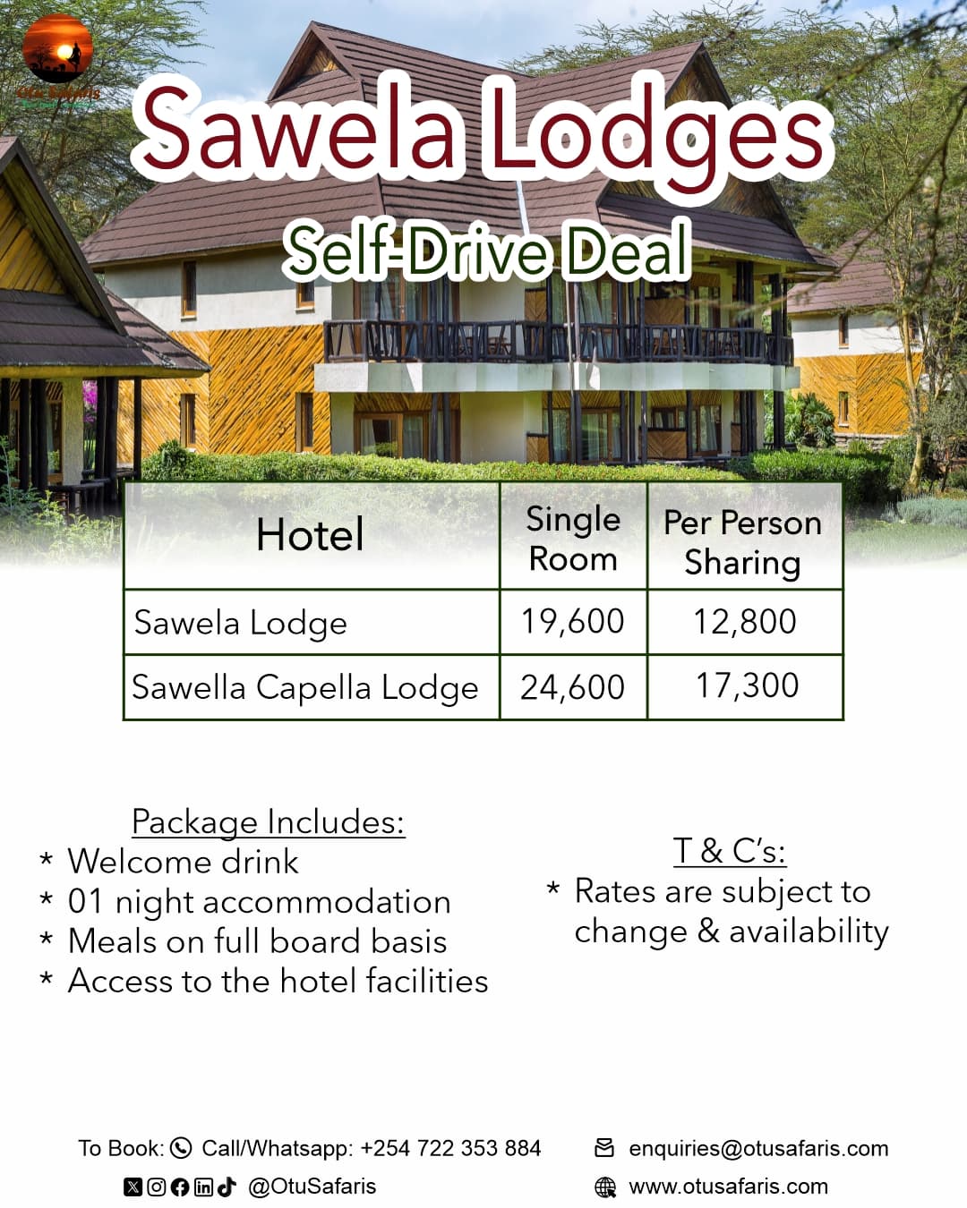 Sawela Lodge package poster by Otu Safaris